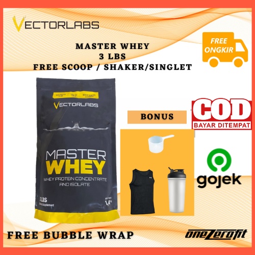 Vectorlabs Masterwhey 3lbs 3lb 3 lbs Whey Protein Concentrate isolate Vector Labs Master Whey