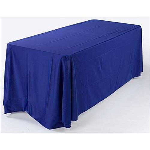 Table Cloth/Taplak Meja Persegi panjang Full Cotton/Damask Blue