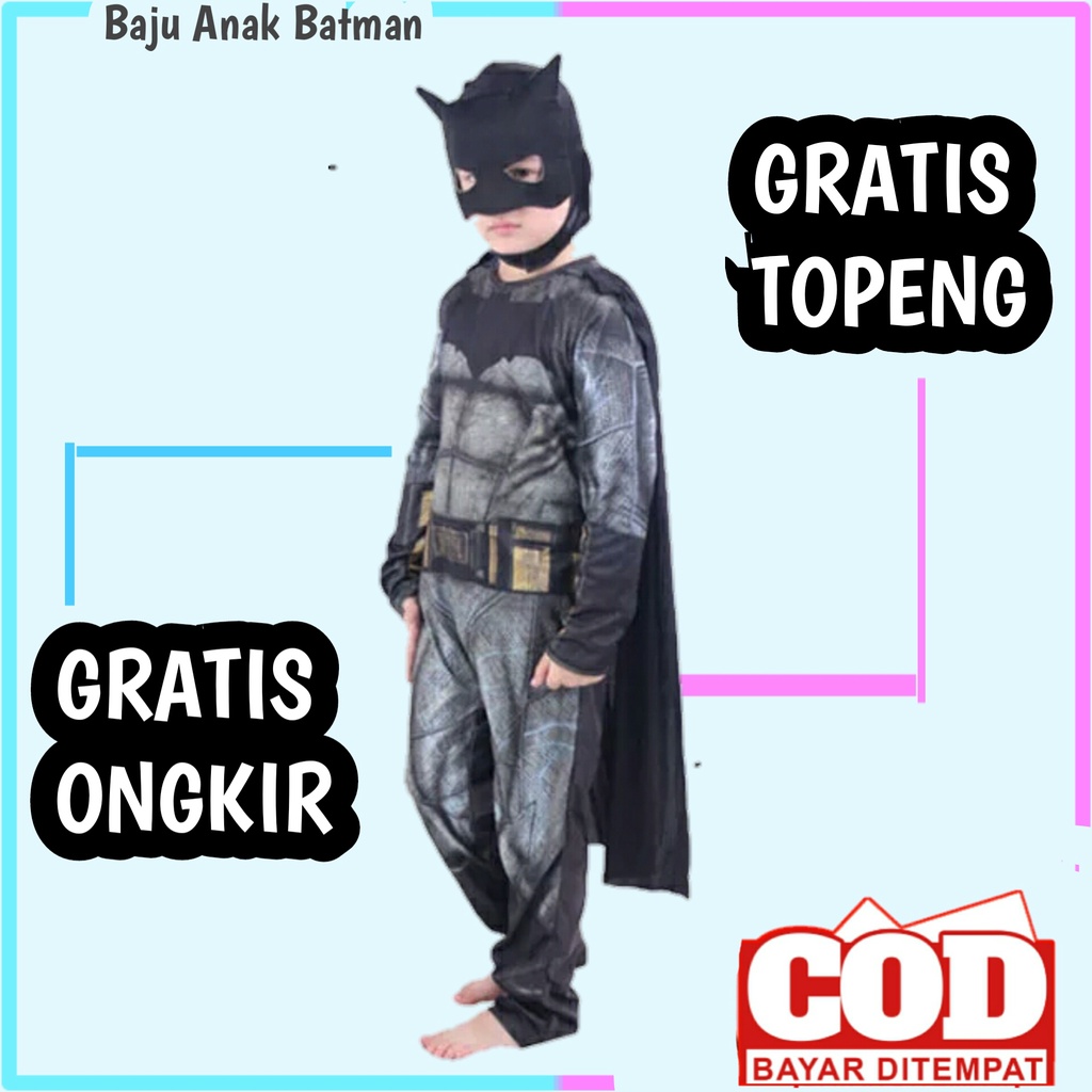 baju batman anak laki laki import