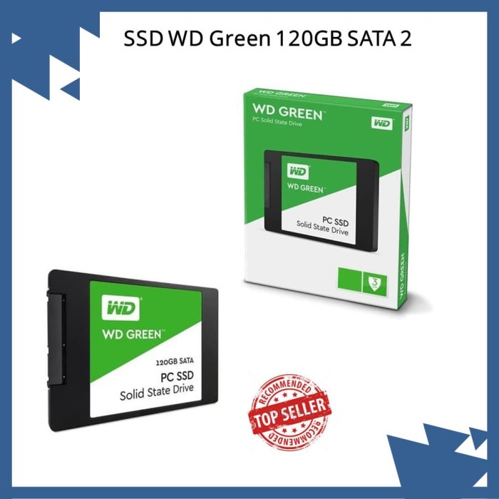 SSD WD Green 120GB SATA 2.5" Original Garansi 3 Tahun Harddisk