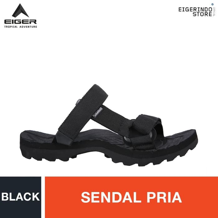 Termurah & Terlaris Eiger Ugimba Slip On Sandals - Black - Hitam 41
