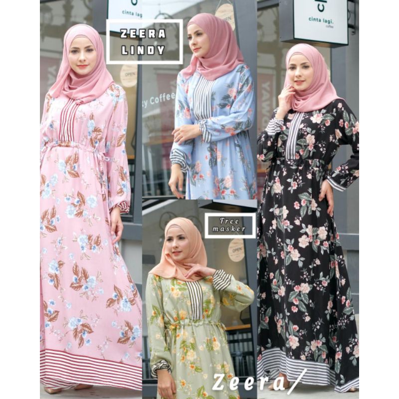 Daster arab ZEERA LINDY Dress Mewah Busui Rayon Super Original