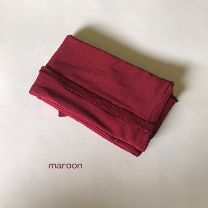 Hijab Bergo Maryam  // Hijab Instan Jersi // Bergo Maryam Hyget Super Tali Premium // Hijab Jumbo // Hijab Bergo Maryam Jersi Pd 75cm PB 85cm // Hijab Spor-Maroon
