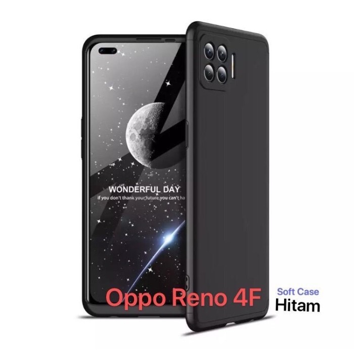 PREMIUM BLACK MATTE WITH CAMERA PROTECTOR FOR OPPO RENO 4F/F17 PRO