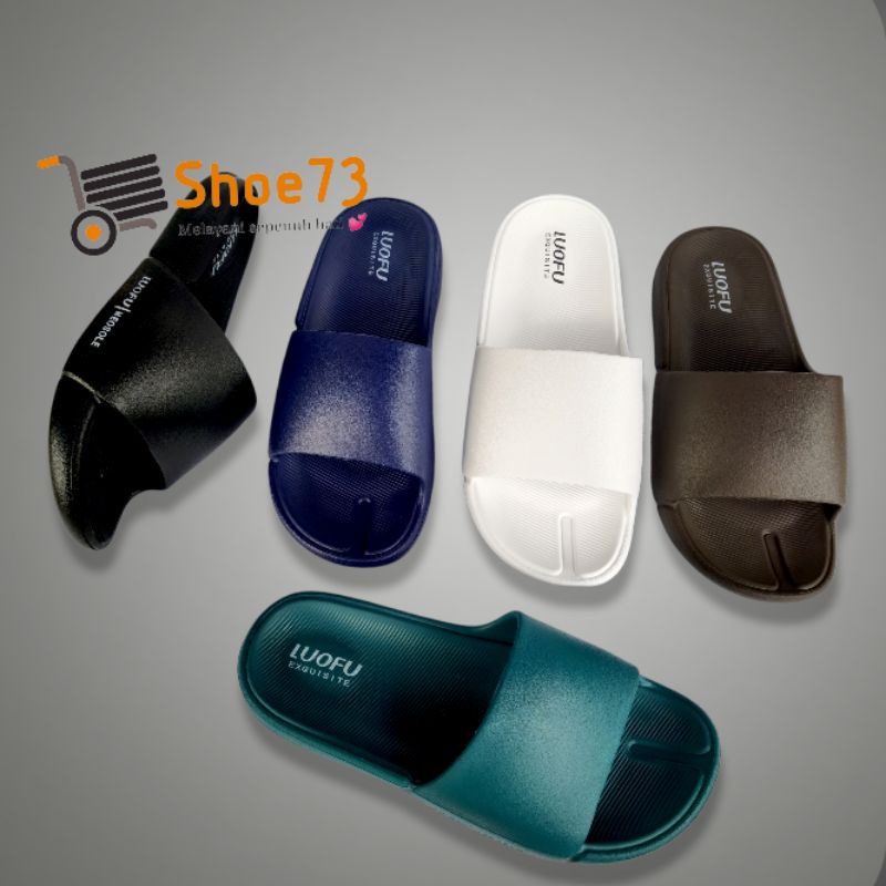 LUOFU E 6211 E01W5 SIZE 40-44 ORIGINAL l Sandal Selop jelly pria l Sendal kokop cowok impor