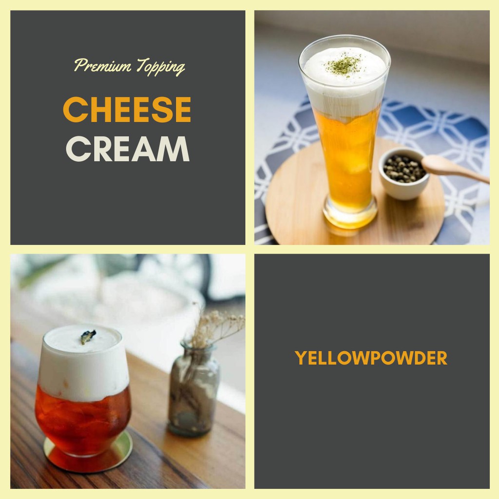 

TOPPING CHEESE CREAM 1 kg / Cheese Cream Foam / Topping Cheese Tea