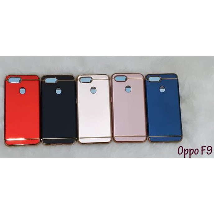 CHASING DAN COVER OPPO F9 3 IN 1 CHROME CASE ( CASE OPPO F9 ) BACA.1