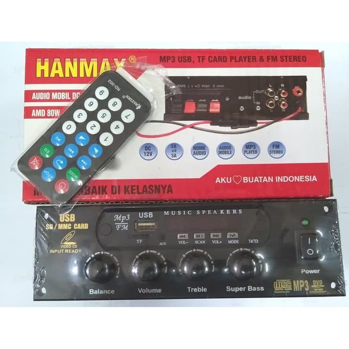 Rakitan kit USB MP3 FM Tape Mobil Amplifier Stereo