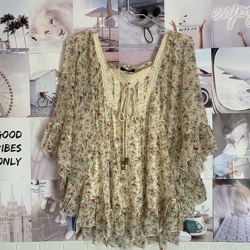 preloved Baju bunga2 model kalong