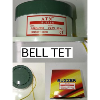✲ Bel Tet/Bell Listrik/Sekolah/Istirahat/Rumah/Alarm Buzzer HRB N80 ATN ☝