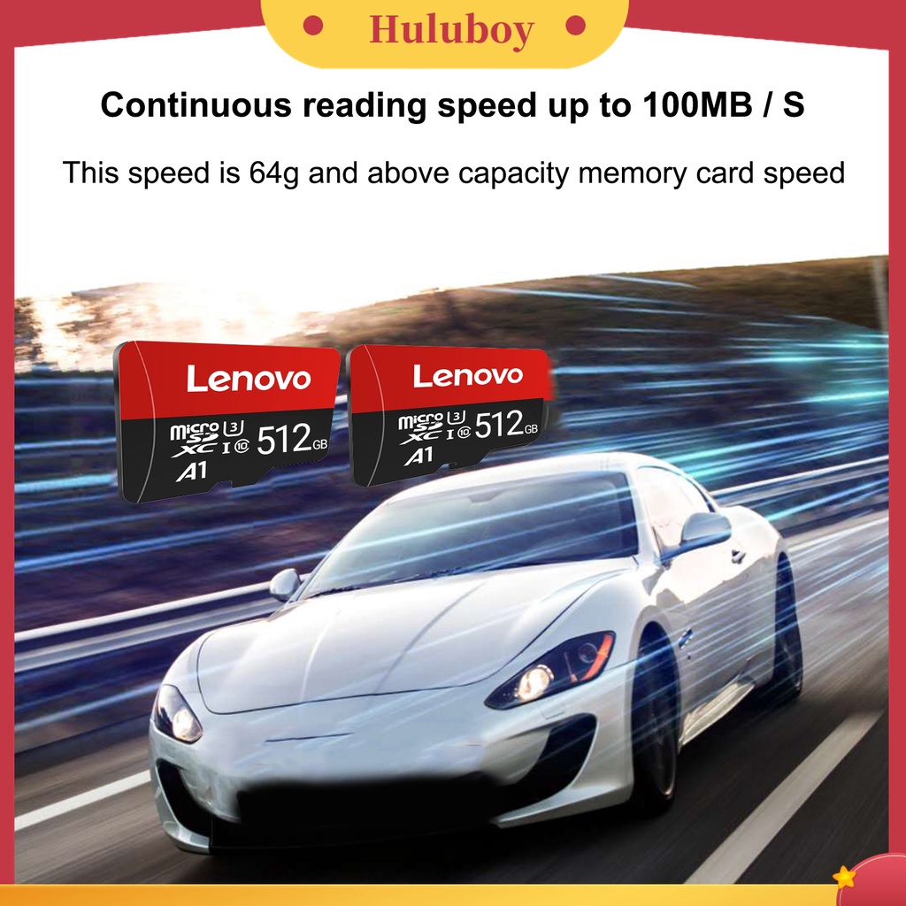 (Huluboy) Lenovo Memory Card TF 512GB 1TB Ultra Tipis Anti Air Untuk Kamera