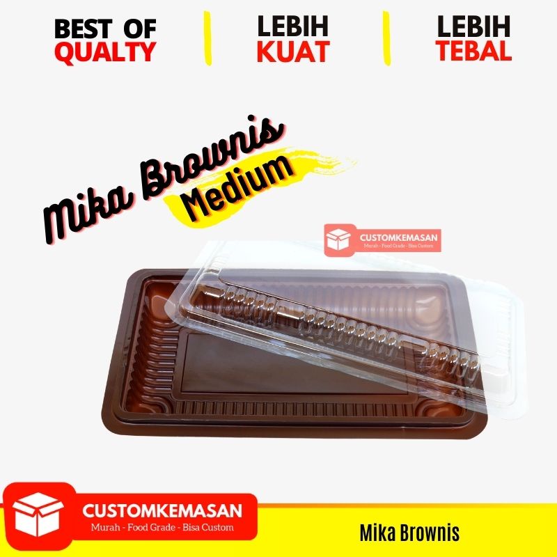 Mika Brownies M / Dus brownies / Mika brownies / Box Brownies / Kemasan Brownies / Wadah Brownies / 