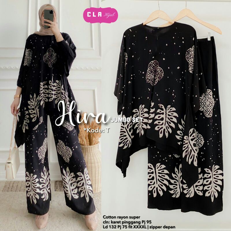HIRA & KEMALA & NARTI JUMBO SET by CLA HIJAB  / DRESS / MIDI DRESS / SYAR'I / TUNIK / SETELAN BATIK 
