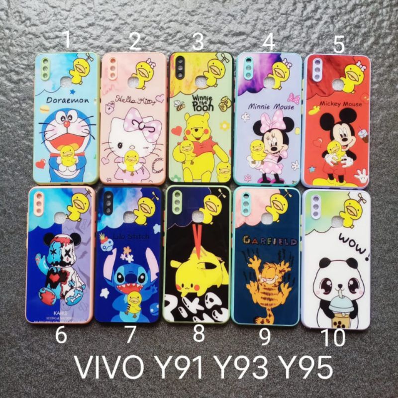 Case gambar Vivo Y91 Y91C Y93 Y95 motif cewek ( 6 motif ) soft softcase softshell silikon cover casing kesing housing