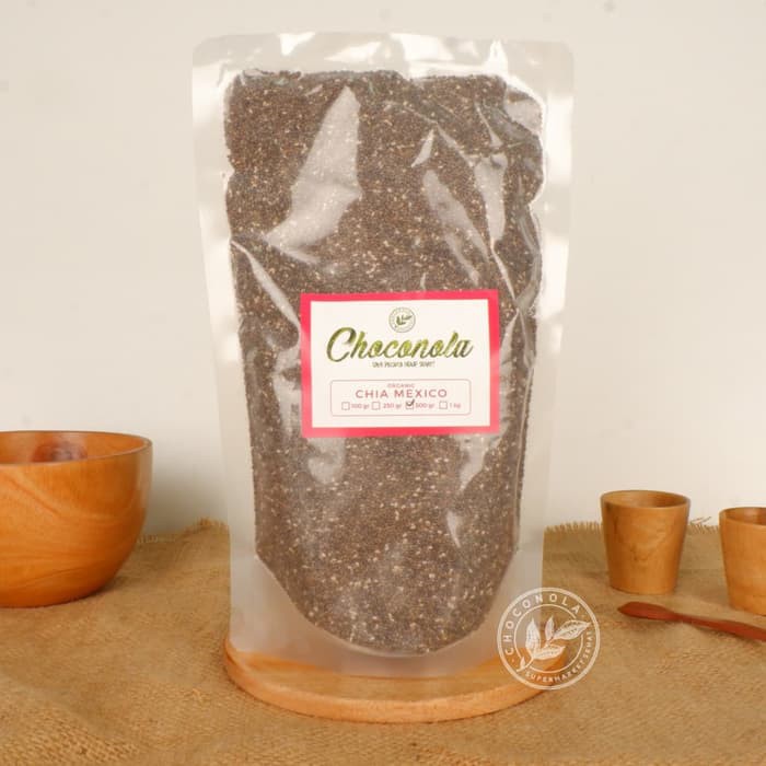 

Choconola Organic Black Chia Seeds 500g (Chiaseeds 500 gr gram / 500gr