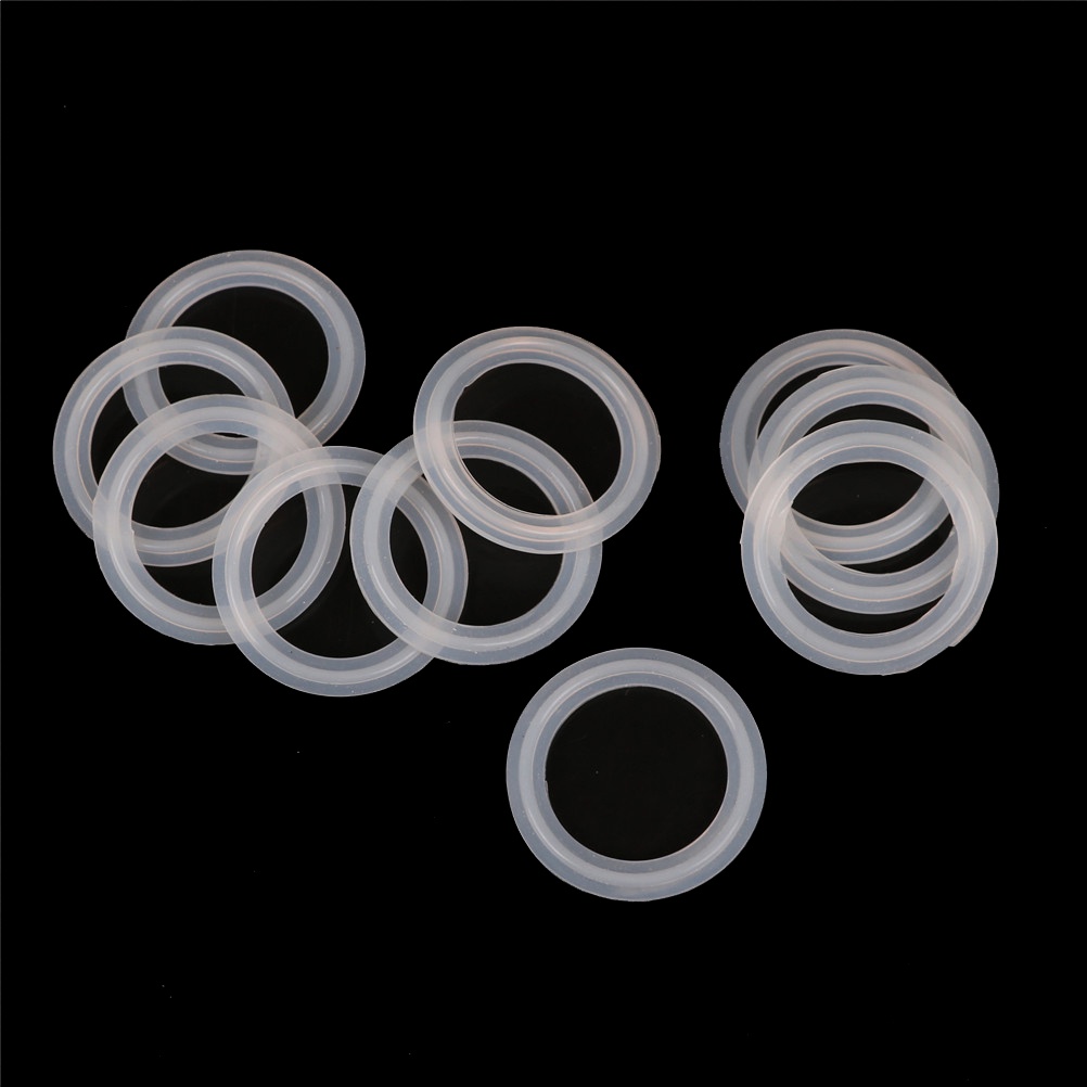 10 pcs Gasket Tri Clamp Sanitasi Bahan Silikon Ukuran 1.5 Inci