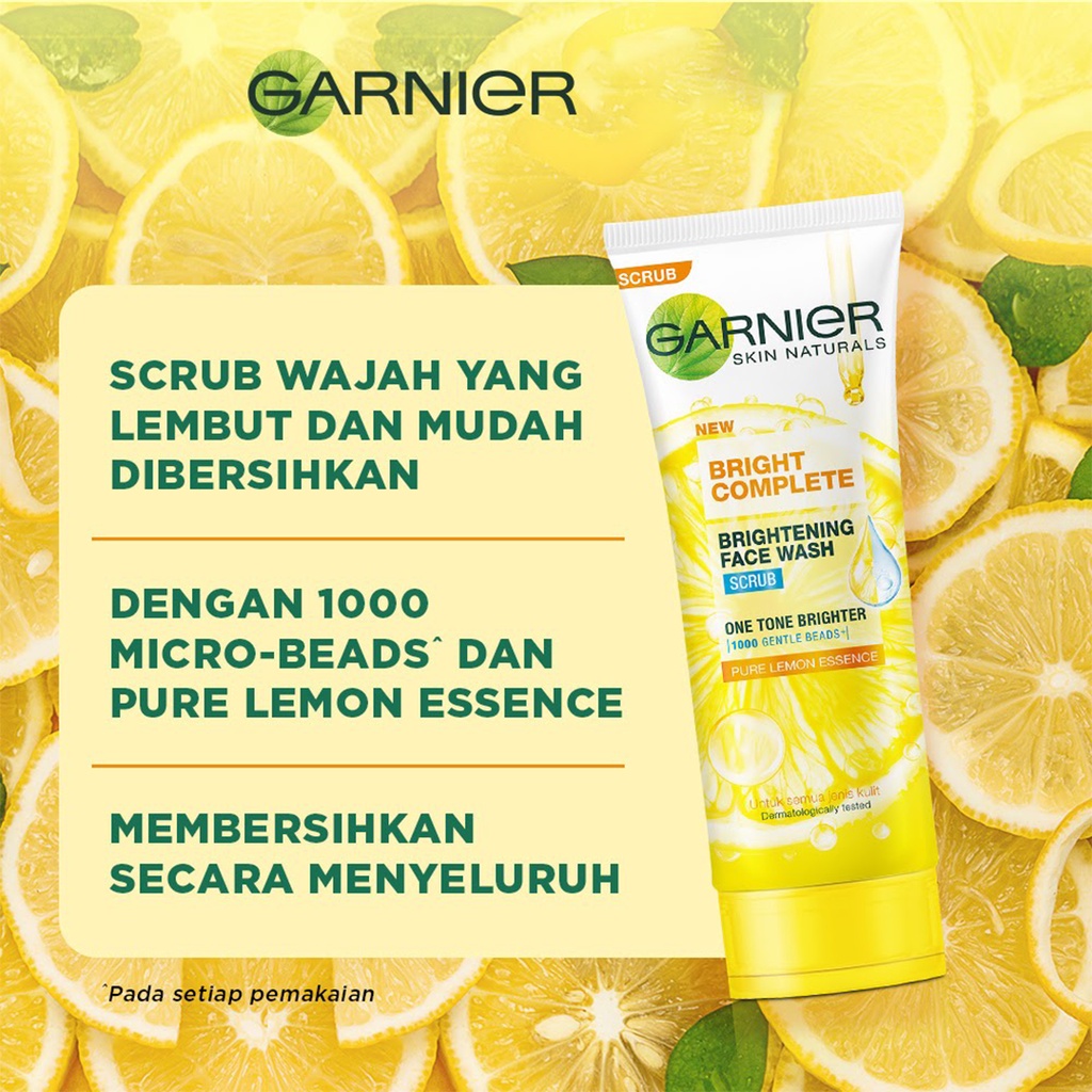 ❤ BELIA ❤ Garnier Light Complete Bright Complete Brightening Foam | Scrub | White Speed | Sabun Cuci Muka