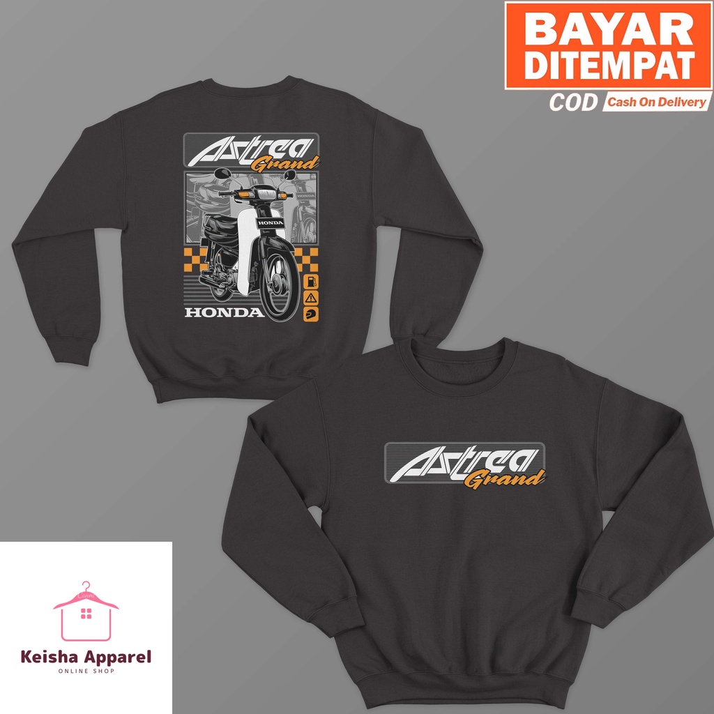 JAKET SWEATER HONDA ASTREA GRAND HOODIE ASTREA PRIA WANITA