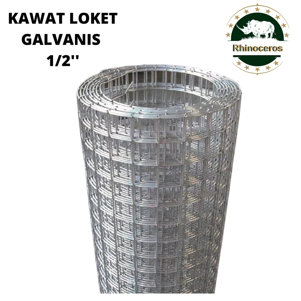 Kawat Loket Galvanis Putih 1/2 Inch Kawat Ram Putih Kawat Ayam Kandang Kawat Taman