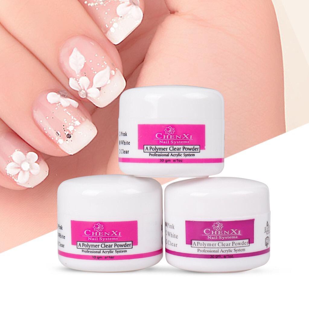 EZ FLOW Acrylic powder nail art bubuk akrilik putih pink clear bening best seller