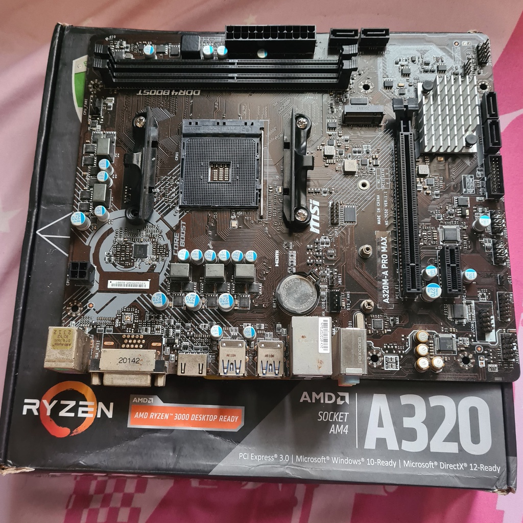 Motherboard MSI A320M A Pro Max AM4 DDR4 - Mobo A320M Pro Max