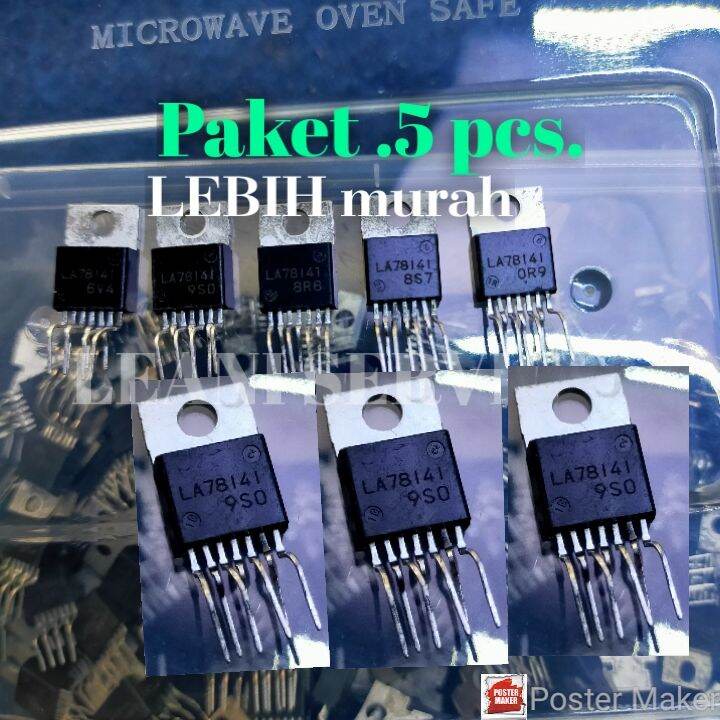 Ic vertikal LA78141 ORI (5 Pcs ) IC vertikal Orginal cabutan  aisi pertikal tv tabung