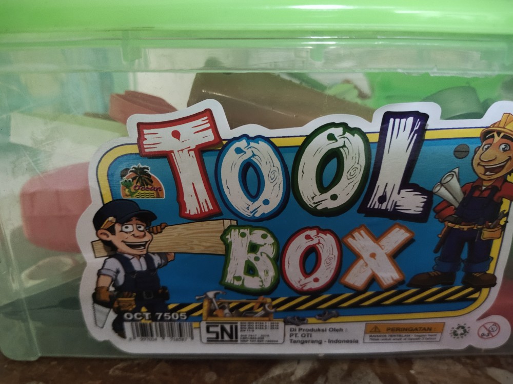 Toolbox Perkakas Mainan Pertukangan Box Ocean