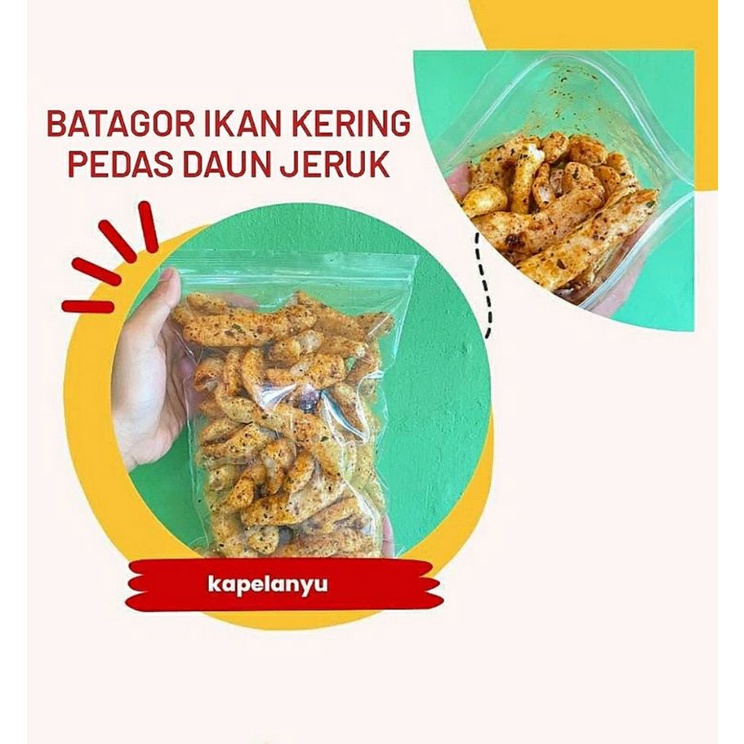 

BATAGOR IKAN KERING PEDAS ASIN JERUK | 250gram