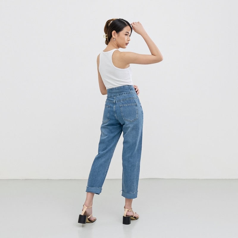 VIERLIN - Jeans 176 - BOYFRIEND HW JEANS