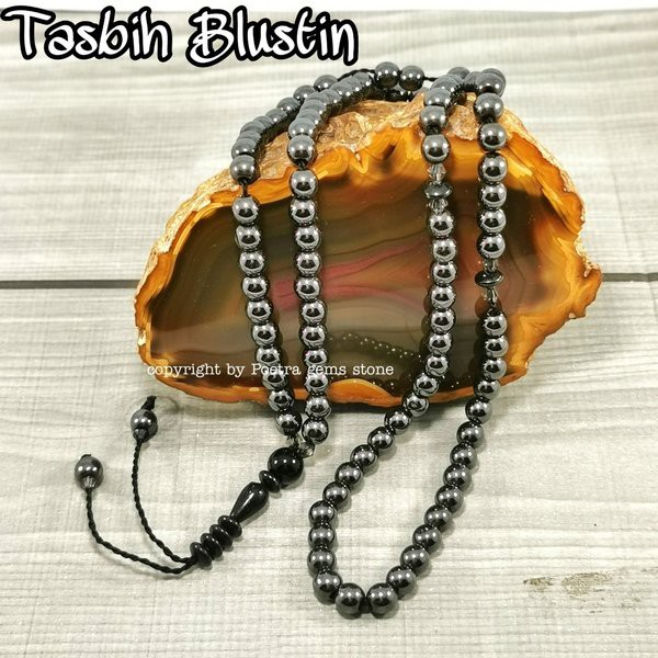 TASBIH NATURAL BLUSTIN 99 BUTIR ORIGINAL OLEH OLEH HAJI DAN UMROH