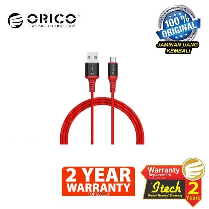 Orico Kabel Data MTK-10 USB A To Micro Charge &amp; Sync Data Kevlar