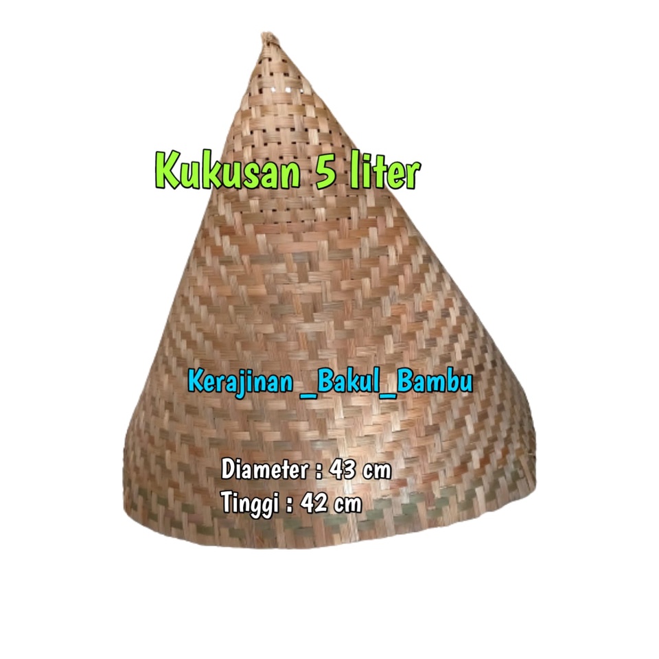 Kukusan bambu Kukusan LEPE 5 liter kukusan anyaman bambu tradisional Kukusan bambu murah 5 liter