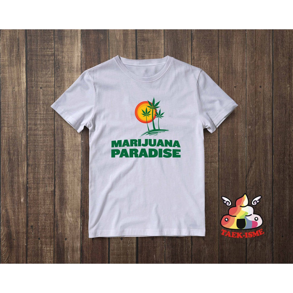 Kaos/ Baju/ Tshirt Pria, Lelaki, Ganja, Cannabis, Marijuana W