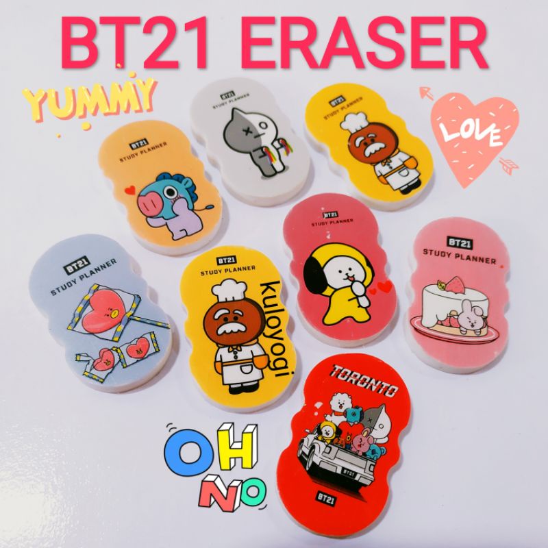 

Penghapus Karakter Stip BT21 BTS