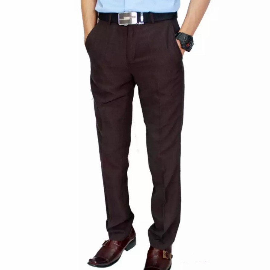 CELANA KANTOR FORMAL PRIA SLIMFIT BAHAN DASAR KAIN WOLL KUALITAS TINGKAT DEWA