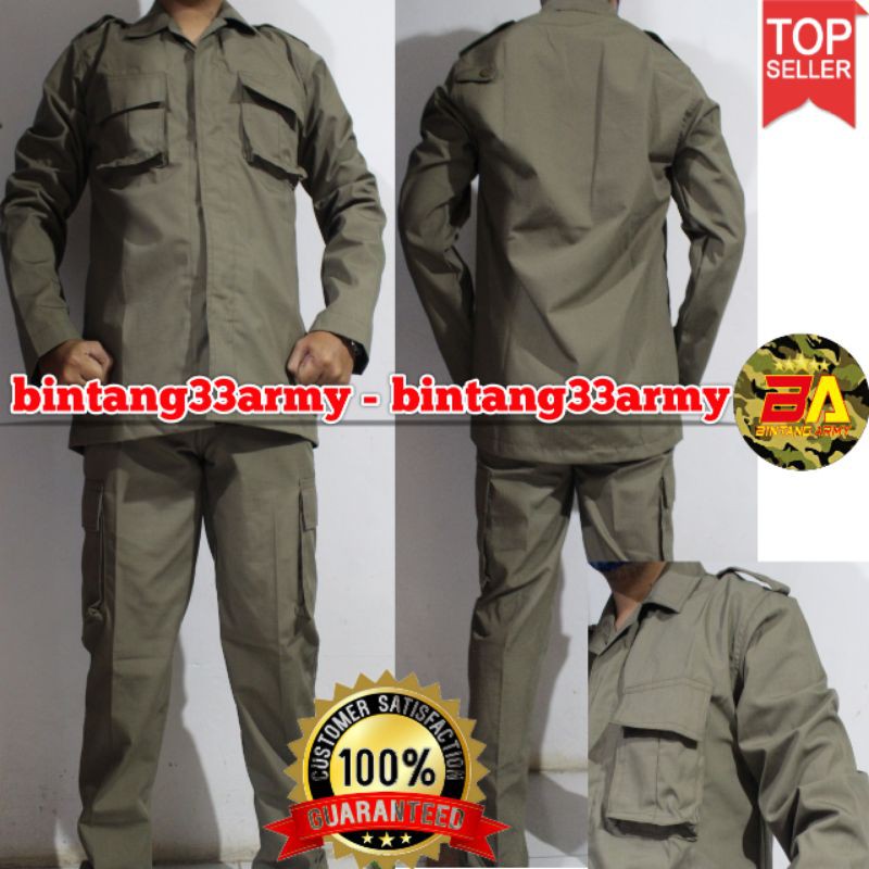 Ready Seragam PDL SATPOL PP RIPSTOK / Pol pp Ripstok