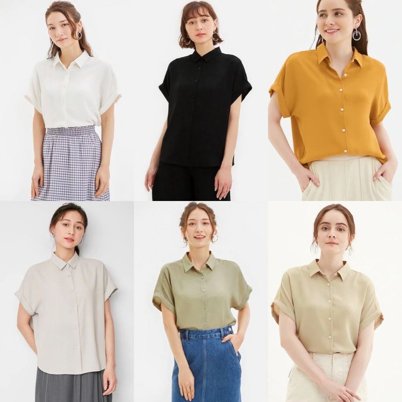 GU Uniqlo Airy Shirt Short Sleeve
