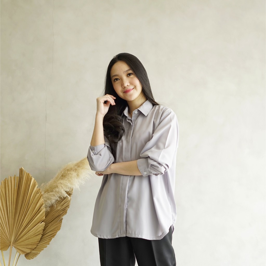 KANIA  Loose Shirt - Kemeja Wanita Polos | MARU-5