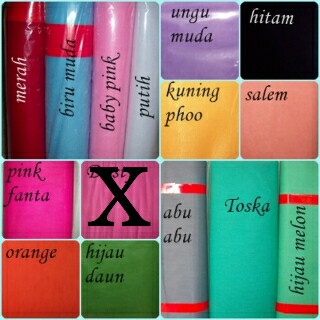 

NEW KAIN TILE/TULLE METERAN UK. 100X120 - Putih