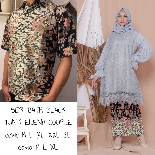 KEBAYA COUPLE ELENA SERI BLACK / KEBAYA TUNANGAN / KEBAYA KONDANGAN