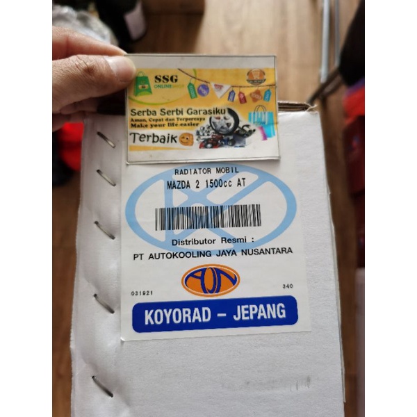 Radiator Mazda 2 Matic 1500cc Non Skyactiv Koyorad