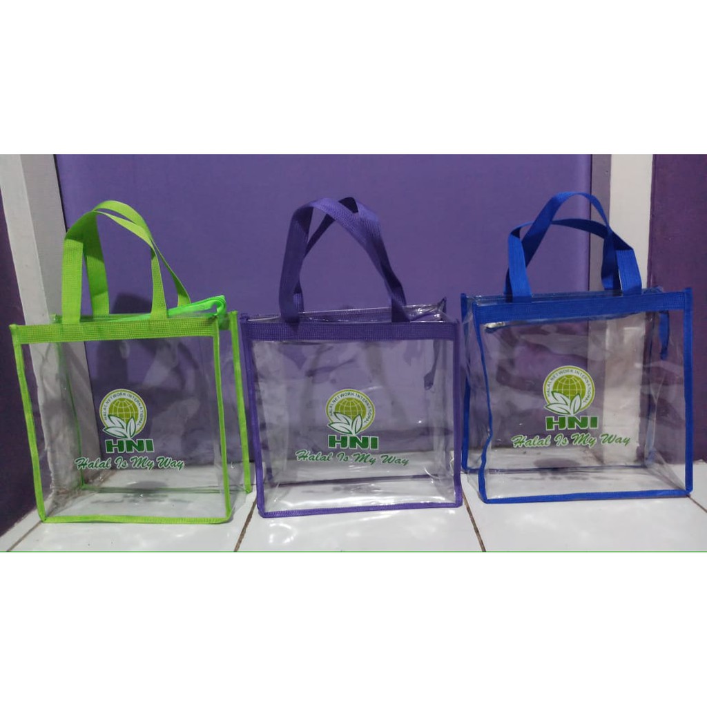 TAS PCA (Tas Jinjing KOTAK) Transparan HNI HPAI