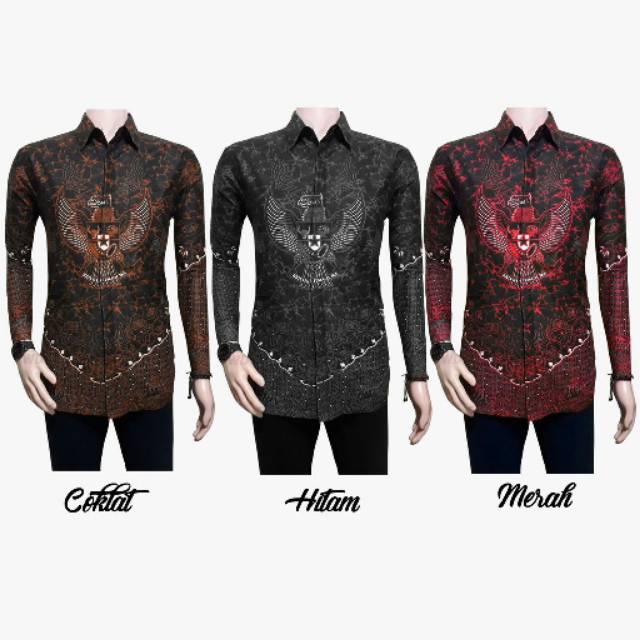 Diskon Kemeja Batik Pancasila / Batik Garuda /katun Halus / Demokrasi / Negeri. / Indonesia / Hrb026 Katun 0BeOOjsY7rgbl