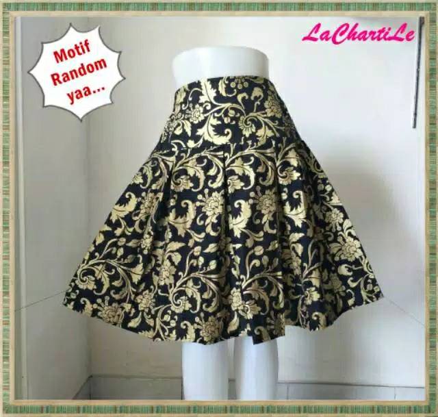 Rok Batik Pendek Motif Random/Grosir Rok Kerja Murah/Rok Mini Batik/Rok Casual/Rok Vintage