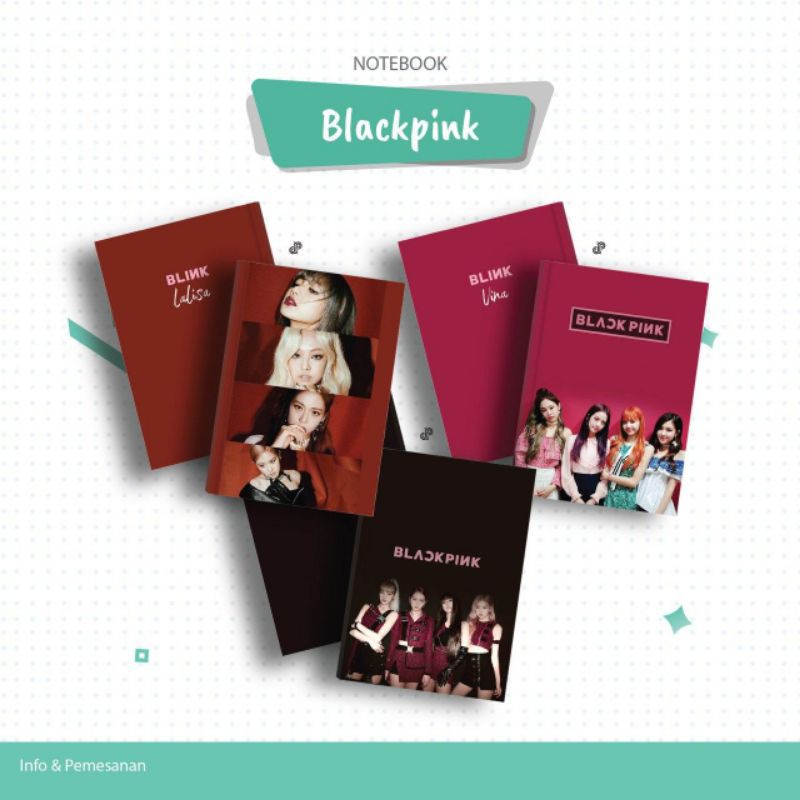 

Notebook Custom Nama | Diary | Merchandise Buku KPop KPopers Blackpink Blink Korea