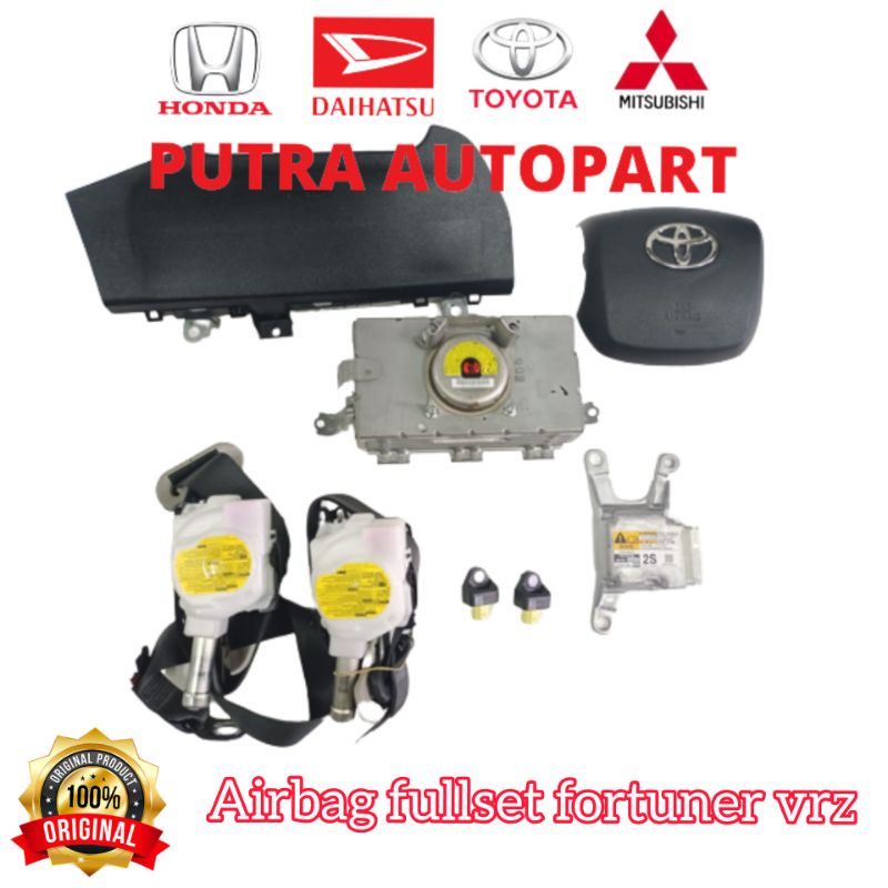 airbag fullset air bag komplit fortuner vrz original