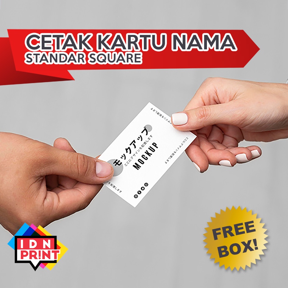 Jual Idn Print Cetak Murah Kartu Nama Standar Sisi Glossy Doff Non Laminasi