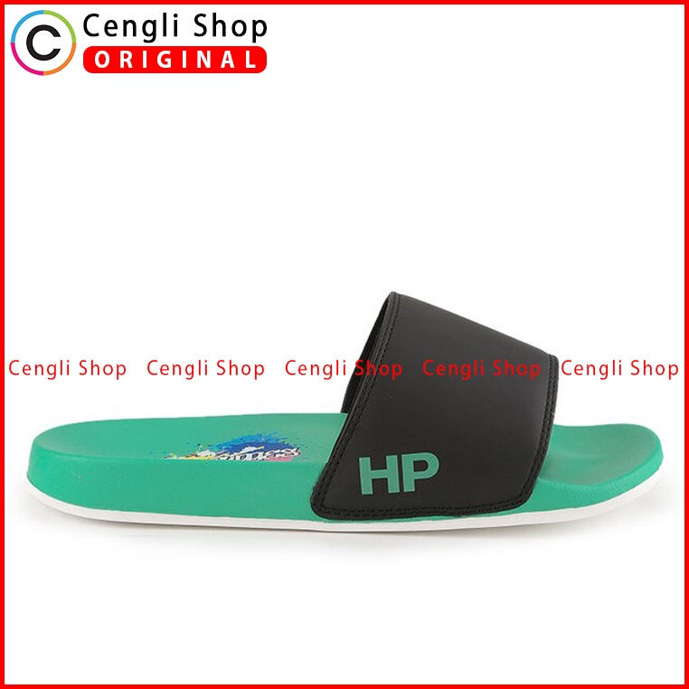 SANDAL SLIDE HUSH PUPPIES PRIA ORIGINAL CASUAL BRANDED HIJAU HM23