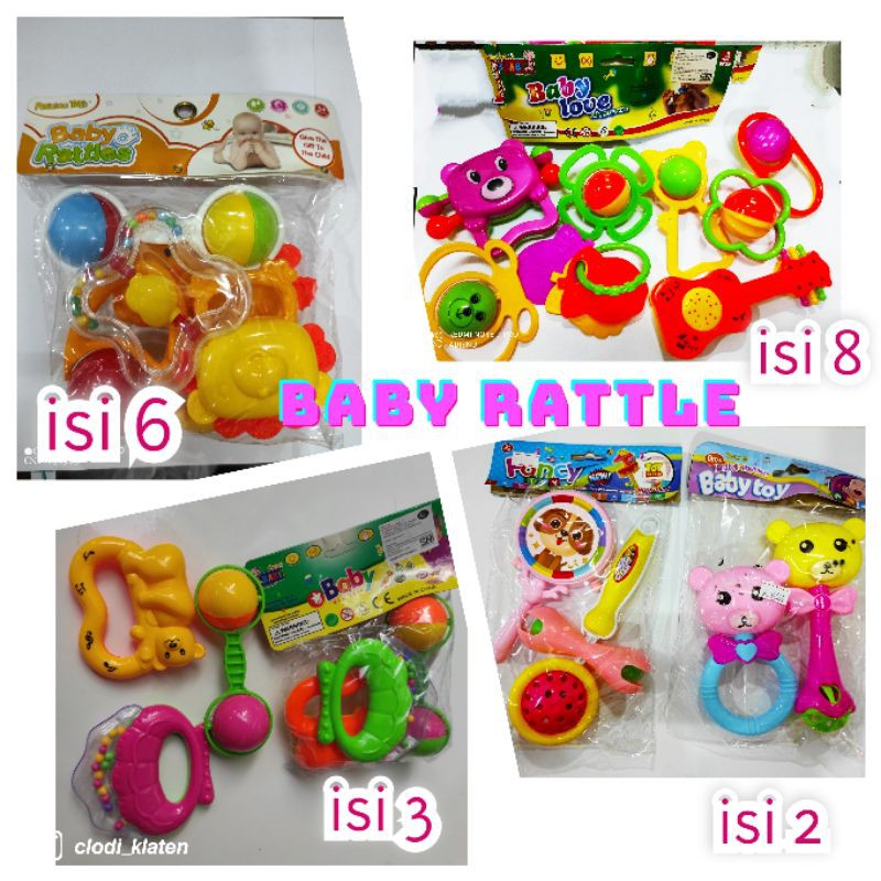 Kerincing Kerincingan Bayi Set Gagang Genggam Musical Baby Rattle Usia 3 Bulan+ SNI