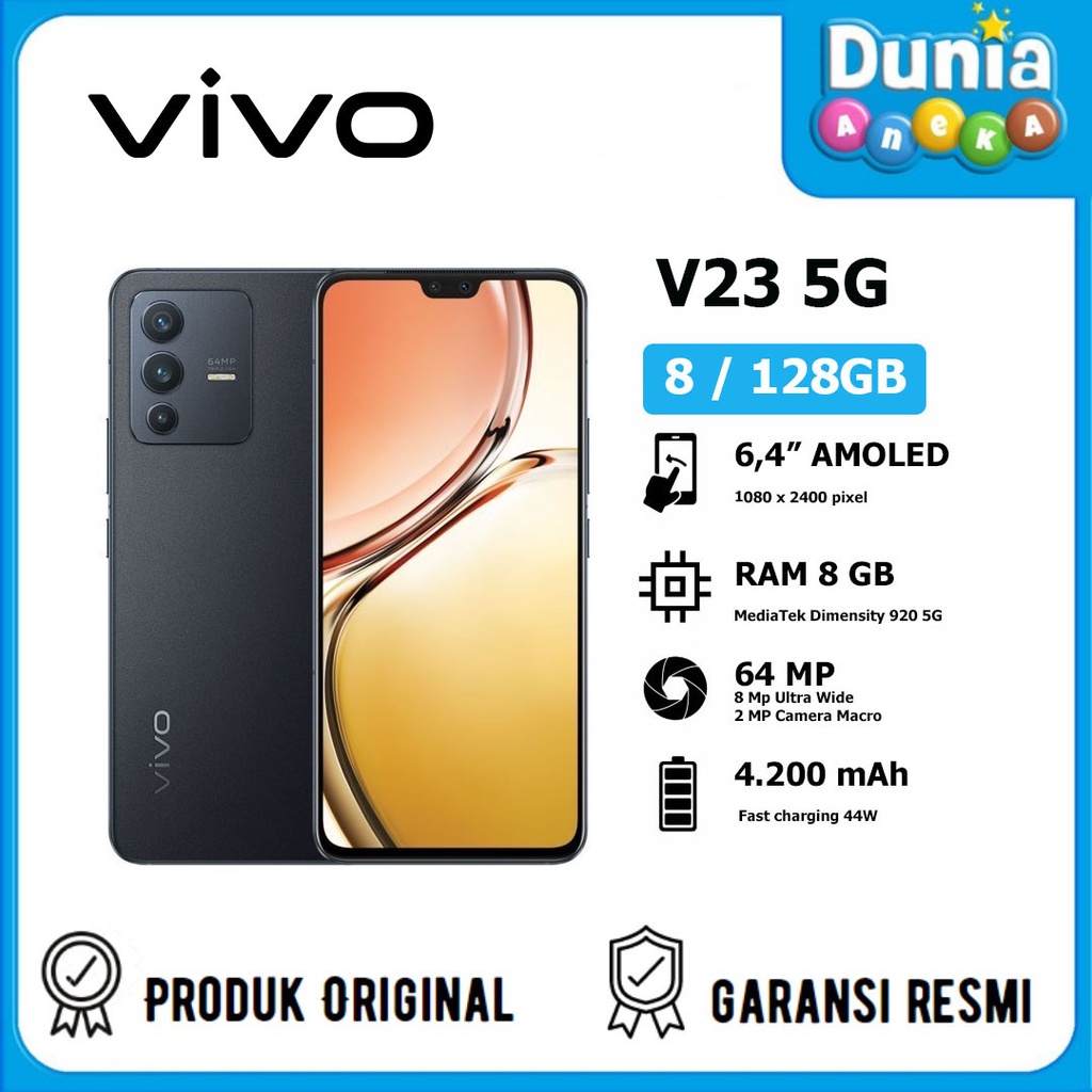 VIVO V23 5G 8/128GB SMARTPHONE - GARANSI RESMI VIVO INDONESIA